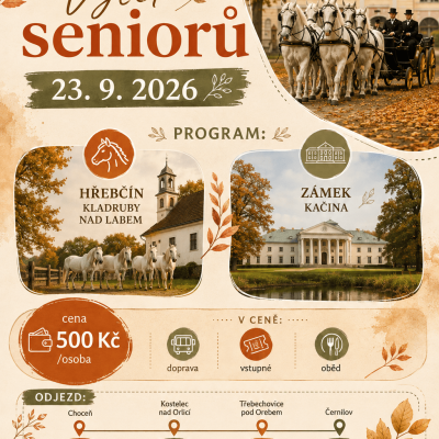 Podzimní výlet seniorů nás zavede za koňmi i historií